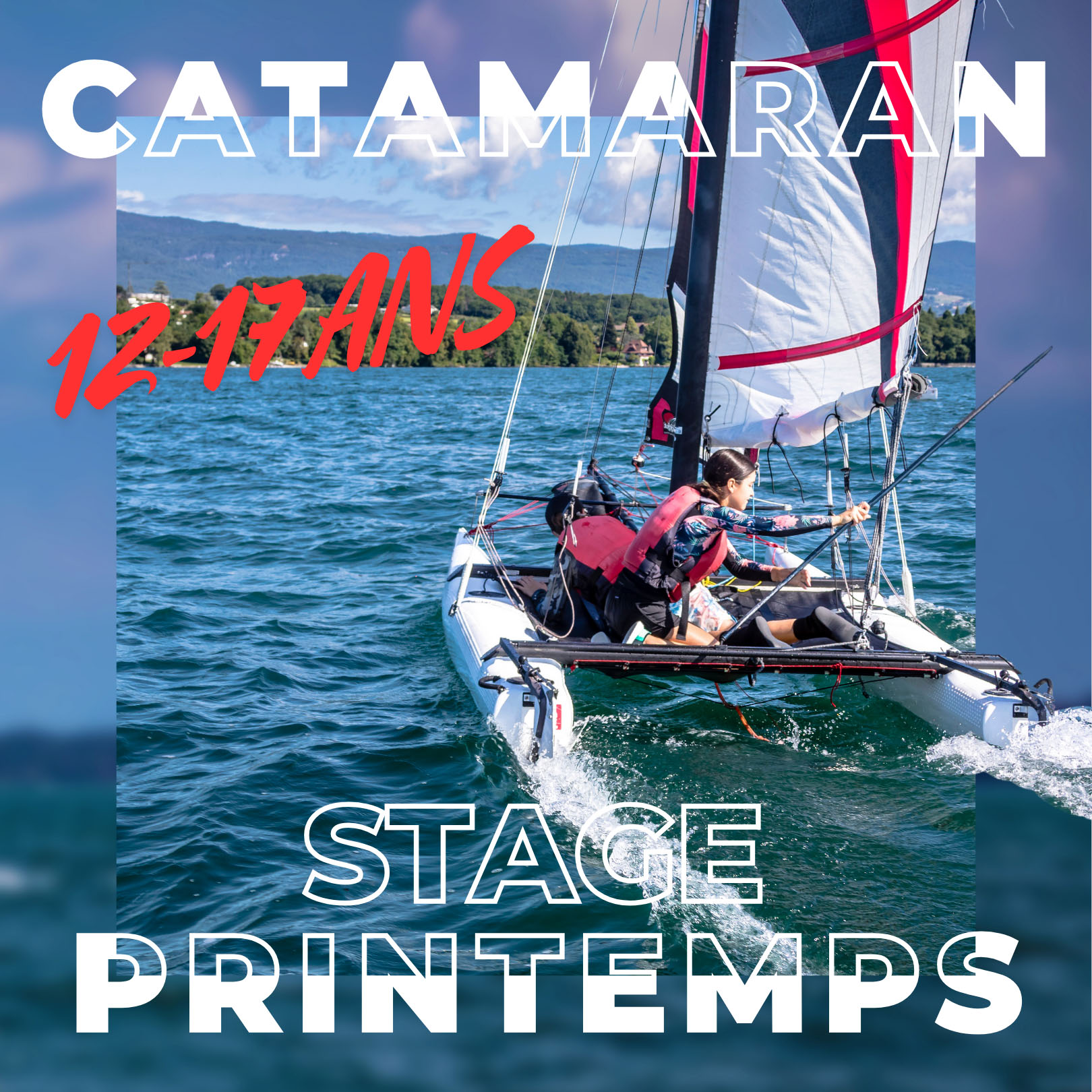 2025 - EVC - Vignettes Enfants - STAGE AUTOMNE - TOPAZ 14 Catamaran - Stages Printemps – Image 1